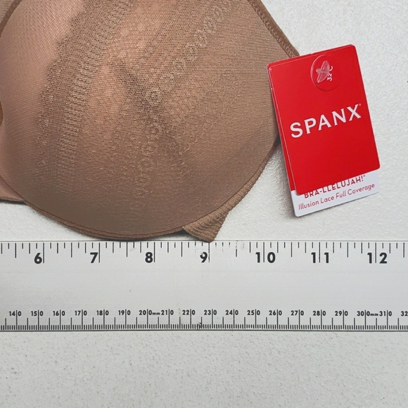 SPANX Bra-llelujah Illusion Lace Full Coverage Bra Women's Size 32C - Picture 9 of 16